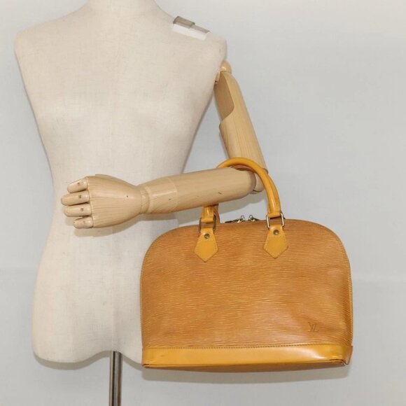 LOUIS VUITTON Epi Alma Hand Bag Yellow M52149 - Picture 15 of 16
